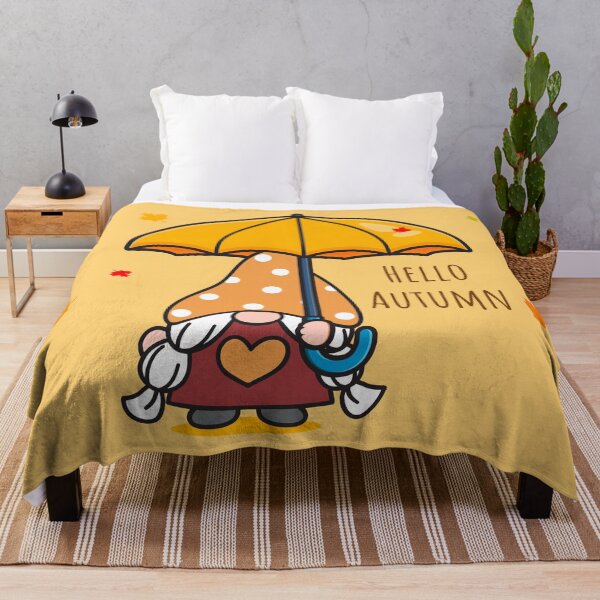 Item preview, "Kawaii Gnome Welcoming Autumn - Cute Fall Vibes" designed and sold by artworkathome.