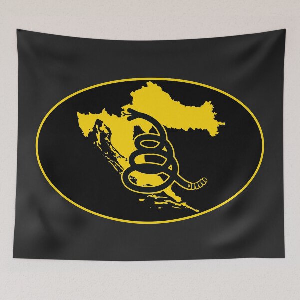Item preview, CROATIA - Freedom Is The Superpower - Modern Gadsden Snake Flag - Dont Tread On Me design designed and sold by pelagio.