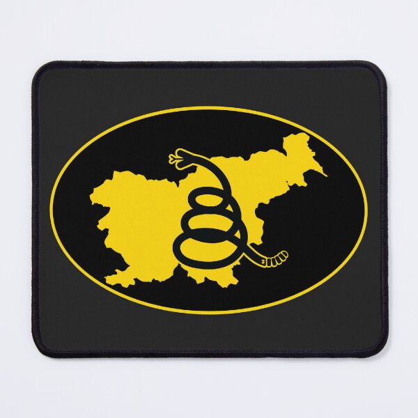 Item preview, SLOVENIA - Freedom Is The Superpower - Modern Gadsden Snake Flag - Dont Tread On Me design designed and sold by pelagio.