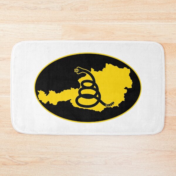 Item preview, AUSTRIA - Freedom Is The Superpower - Modern Gadsden Snake Flag - Dont Tread On Me design designed and sold by pelagio.