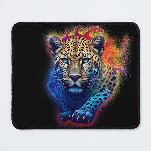 Item preview, flaming Leopard designed and sold by LevonsCrazyArt.