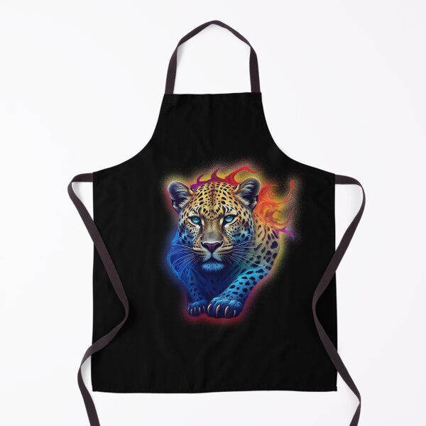 Item preview, flaming Leopard designed and sold by LevonsCrazyArt.