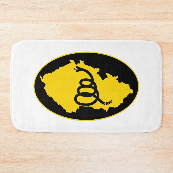 Item preview, CZECHIA - Freedom Is The Superpower - Modern Gadsden Snake Flag - Dont Tread On Me design designed and sold by pelagio.