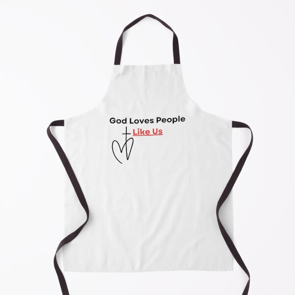 Item preview, God Loves People Like Us, black/red font designed and sold by Redeemed365.