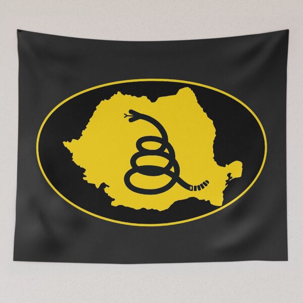 Item preview, ROMANIA - Freedom Is The Superpower - Modern Gadsden Snake Flag - Dont Tread On Me design designed and sold by pelagio.