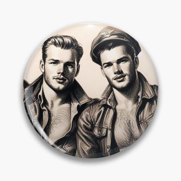 Item preview, 1940 Biker Boys Gay Pride Graphic Design designed and sold by ItsAKinkThing.