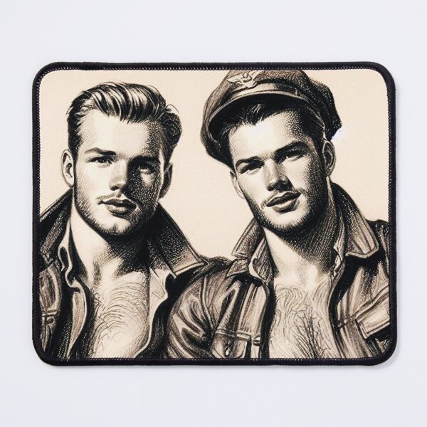 Item preview, 1940 Biker Boys Gay Pride Graphic Design designed and sold by ItsAKinkThing.