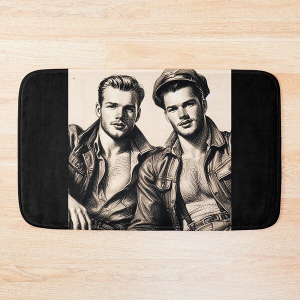 Item preview, 1940 Biker Boys Gay Pride Graphic Design designed and sold by ItsAKinkThing.