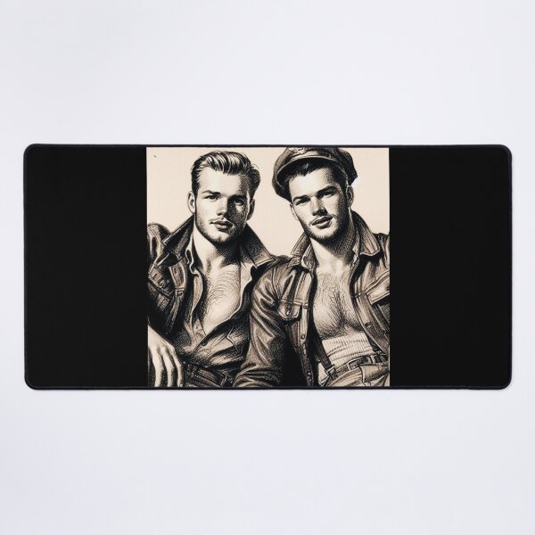 Item preview, 1940 Biker Boys Gay Pride Graphic Design designed and sold by ItsAKinkThing.