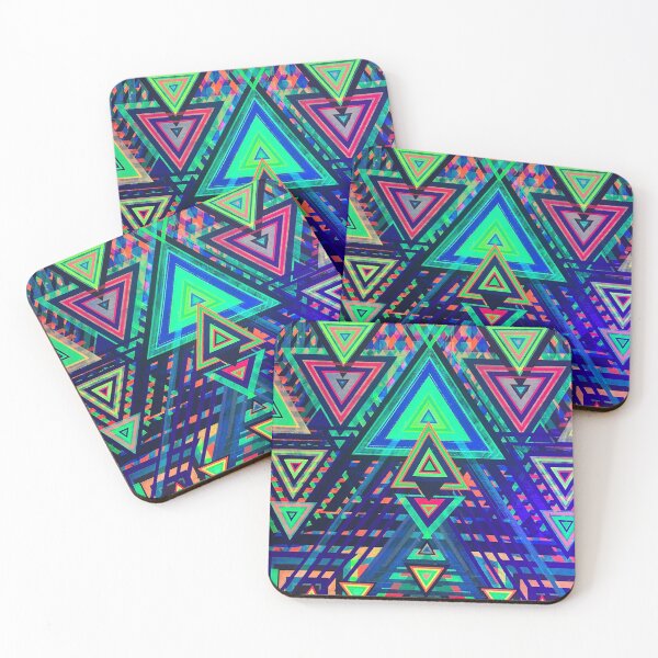 Item preview, Ultraviolet light reactive psychedelic triangles  designed and sold by Jason  Balaam.
