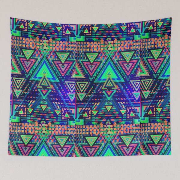 Item preview, Ultraviolet light reactive psychedelic triangles  designed and sold by Jason  Balaam.