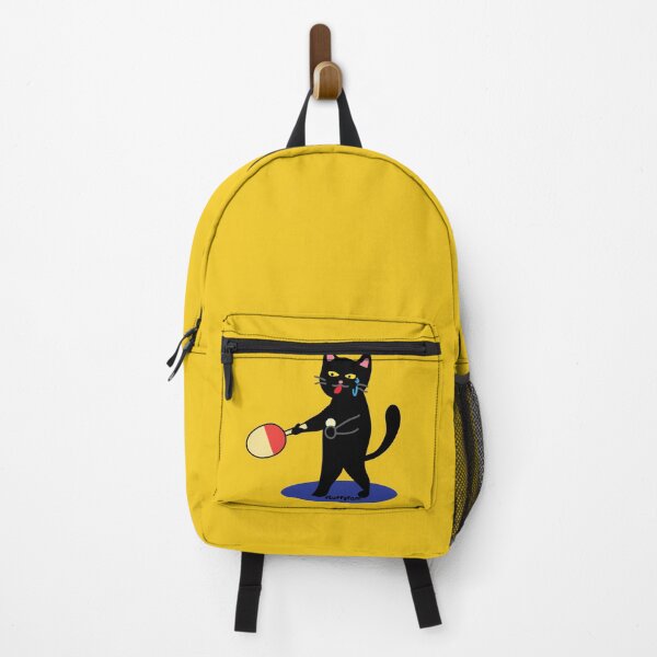 Item preview, Table tennis player black cat designed and sold by fluffyfamcraft.