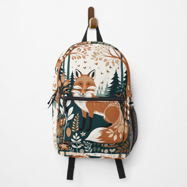 Item preview, Fox Wild Life Abstract Vintage Zentangle Art designed and sold by Witty Shirts.