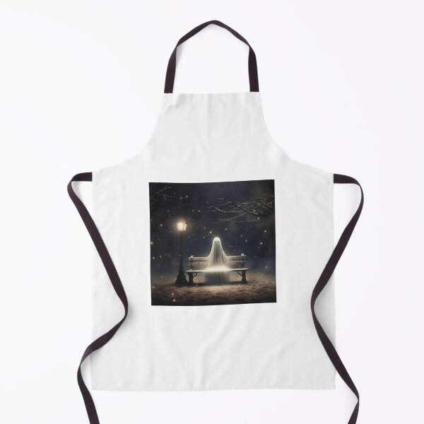Item preview, Ghost sitting on a bench during winter time designed and sold by jazmin0715.