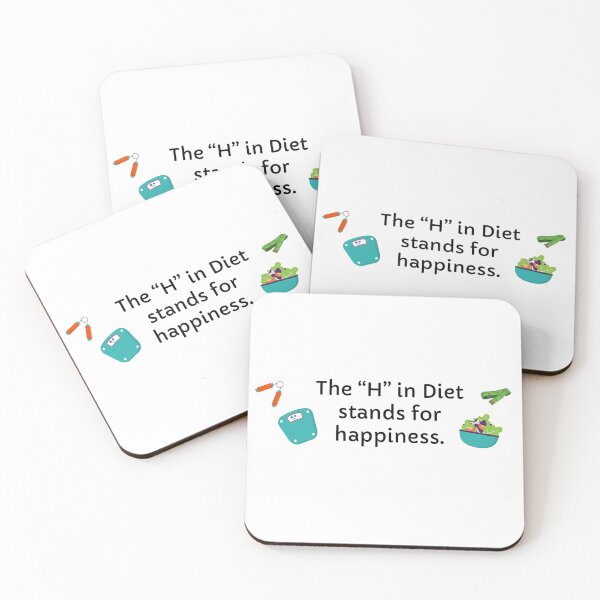 Item preview, The H in Diet stands for happiness  designed and sold by FunandWhimsy.