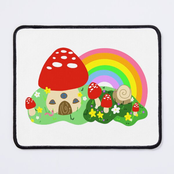 Item preview, Mushroom Rainbow Cottage designed and sold by TippyTulips.