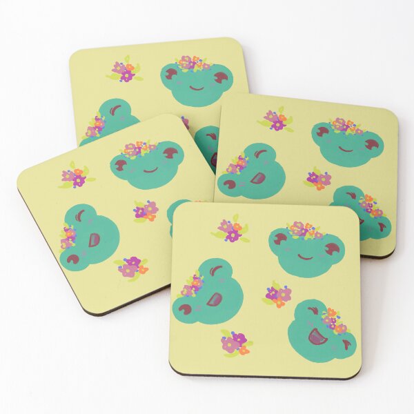 Item preview, Frogs with flower crowns designed and sold by 123MILK750.