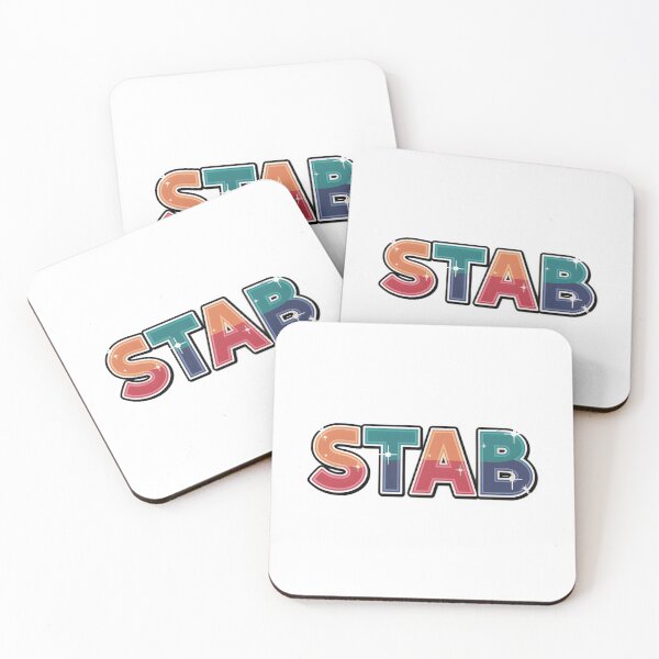Item preview, Stabby Stab - Fun and Relatable Sticker Design designed and sold by Mood Coffee art.