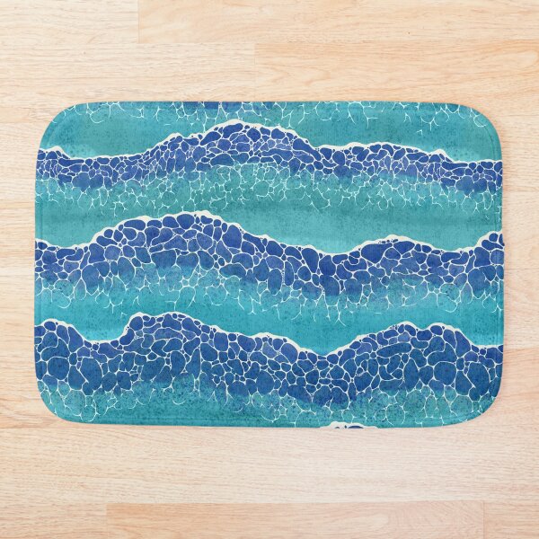 Item preview, Watercolour wave pattern - blue - Catch the wave designed and sold by PP-Patterns.