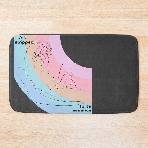Item preview,  A minimalist illustration of a woman relaxing with a drink, showcasing the essence of art in soft pastel colors and simple lines designed and sold by Ihor Ivanov.