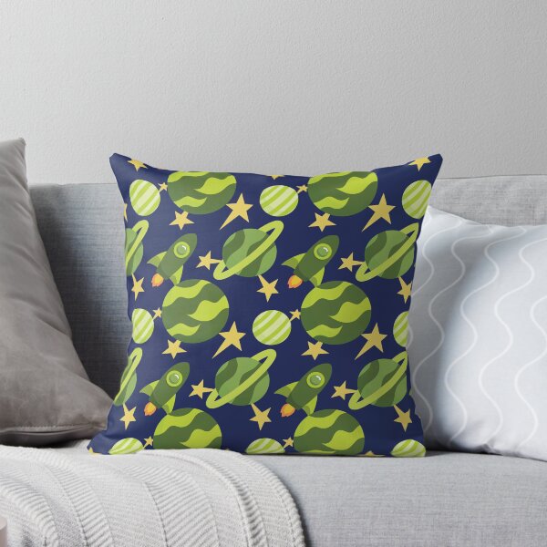 Item preview, Space Explorer Green Pattern designed and sold by LeftNWrite.