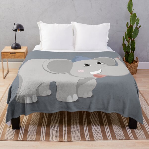 Item preview, Elephant wearing a beanie designed and sold by lozchai.