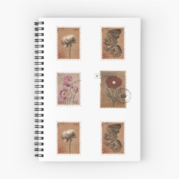 Item preview, Vintage Flowers Stamps Pack designed and sold by azy2shop.