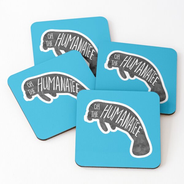 Item preview, Grab the Hilarious 'Oh the Humanatee' Pun Sticker – Perfect for Animal Lovers! designed and sold by hitechmom.