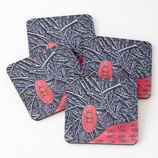 Item preview, Red fire ants on the move designed and sold by WildLadyWood.