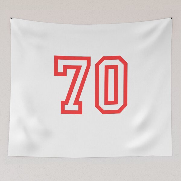 Item preview, The number 70 - red designed and sold by citmgpod.