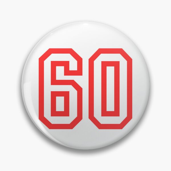 Item preview, The number 60 - red designed and sold by citmgpod.