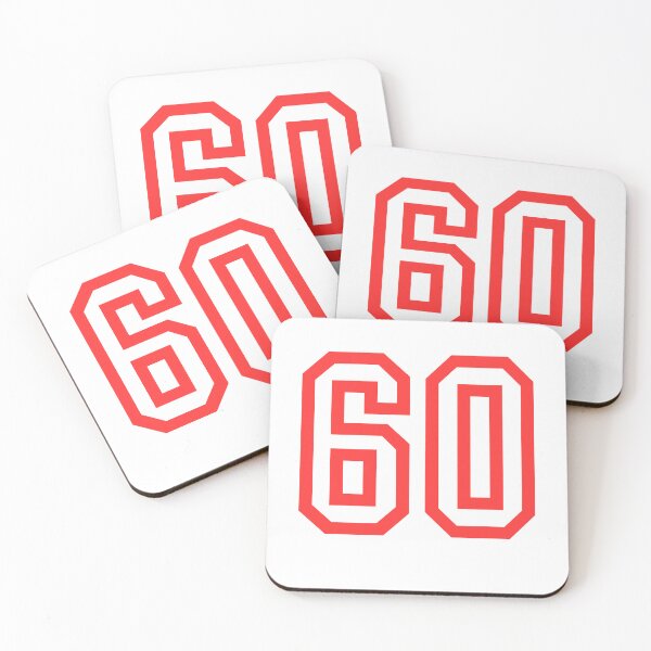 Item preview, The number 60 - red designed and sold by citmgpod.