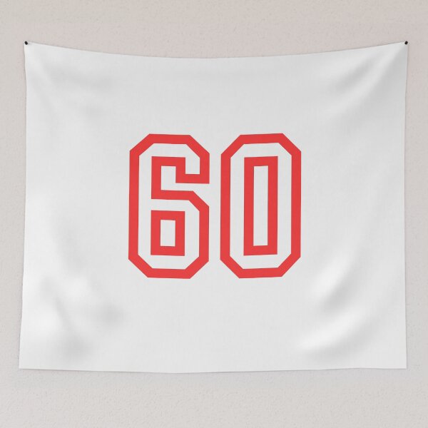 Item preview, The number 60 - red designed and sold by citmgpod.