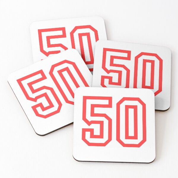 Item preview, The number 50 - red designed and sold by citmgpod.