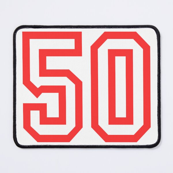 Item preview, The number 50 - red designed and sold by citmgpod.