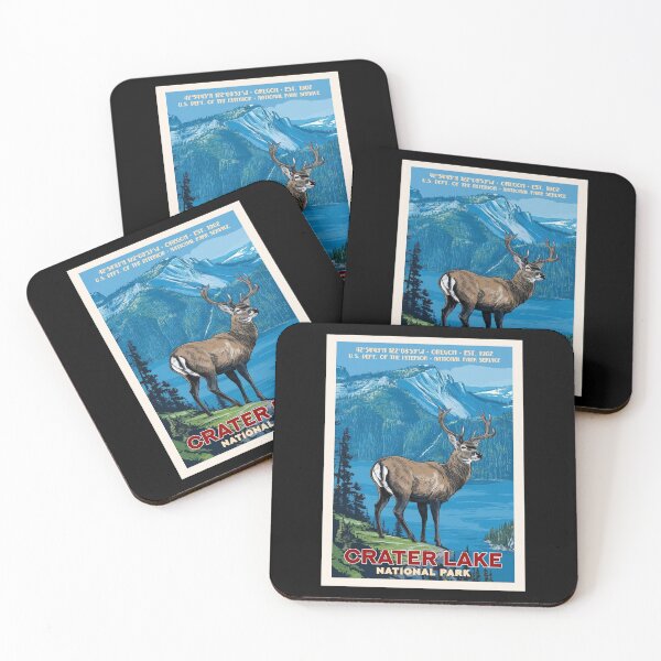 Item preview, Crater Lake National Park, Vintage Travel designed and sold by PinkandP.