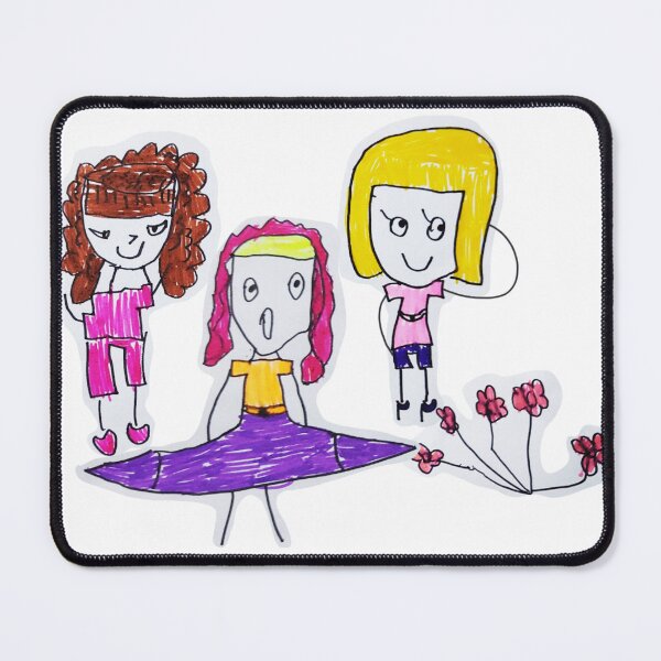 Item preview, Cartoon drawing Three beautiful girls cartoon. designed and sold by Outsider Joy Studio.