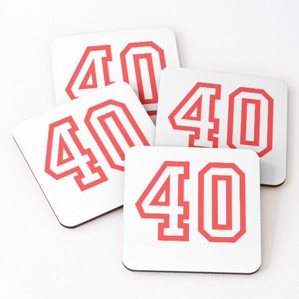Item preview, The number 40 - red designed and sold by citmgpod.