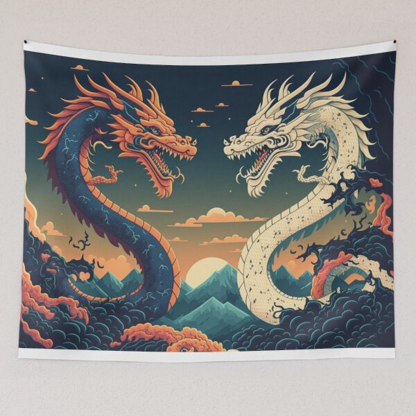 Item preview, Asian Dragons designed and sold by patternshoprad.
