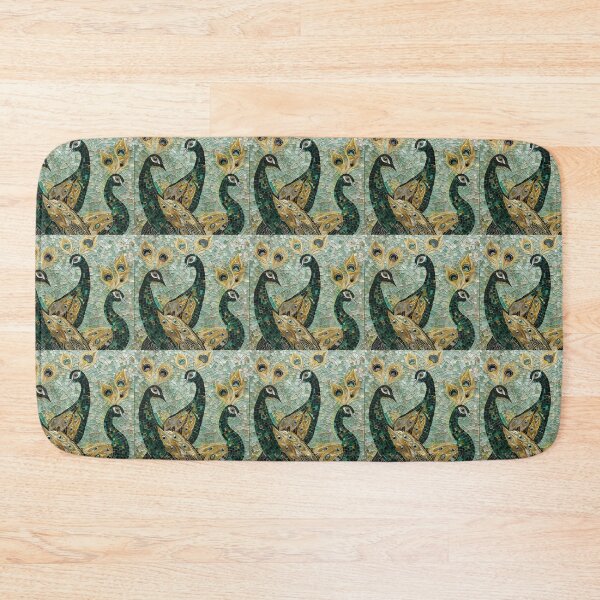Item preview,  Three Peacocks Green Mosaic Seamless Design designed and sold by 4Craig.