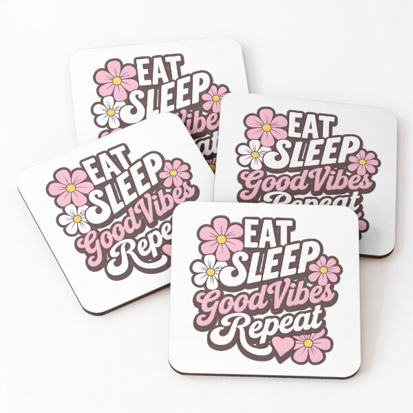 Item preview, Pink Eat Sleep Good Vibes Repeat designed and sold by BuxomBabe21.