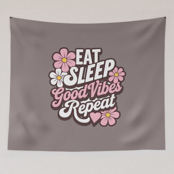 Item preview, Pink Eat Sleep Good Vibes Repeat designed and sold by BuxomBabe21.