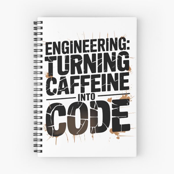Item preview, Engineering: Turning Caffeine Into Code designed and sold by CerativeHymns.