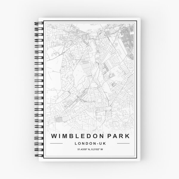 Item preview, Wimbledon Park Map designed and sold by SHAMPAIN-ART-CO.