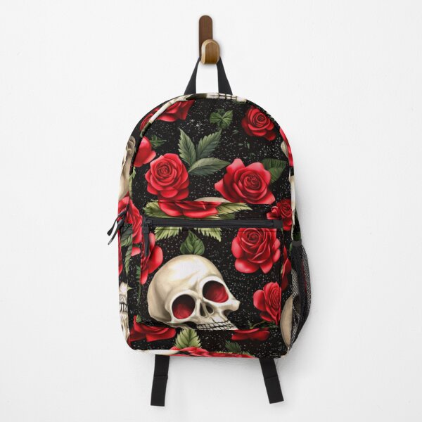 Item preview, Gothic Skulls and Roses Halloween Pattern designed and sold by zaina.sho.