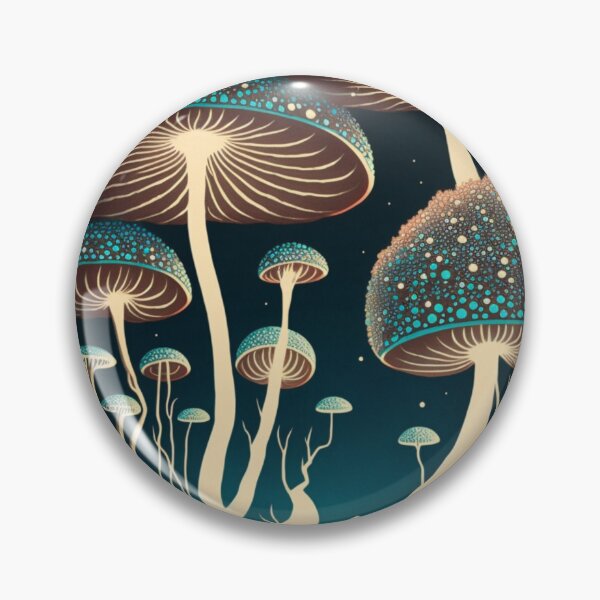 Item preview, Night Mushrooms designed and sold by patternshoprad.