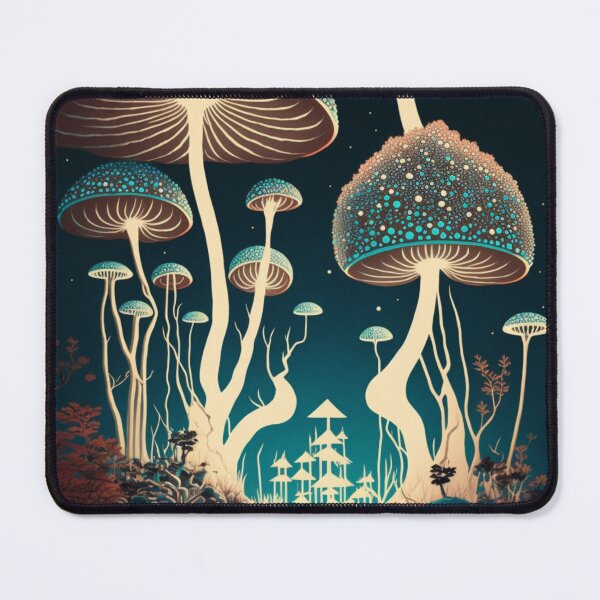 Item preview, Night Mushrooms designed and sold by patternshoprad.