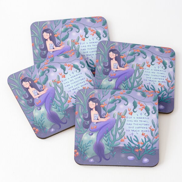 Item preview, Sad Little Mermaid and Goldfish designed and sold by JuniperCharm.