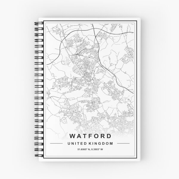 Item preview, Watford Map designed and sold by SHAMPAIN-ART-CO.