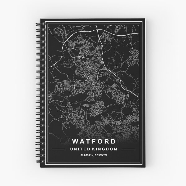 Item preview, Watford Map designed and sold by SHAMPAIN-ART-CO.